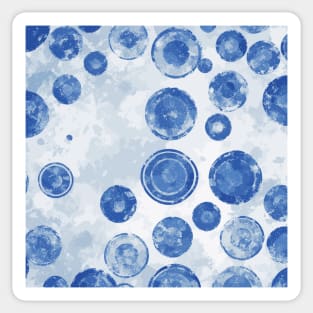 Modern abstract vintage bubbles pattern Sticker